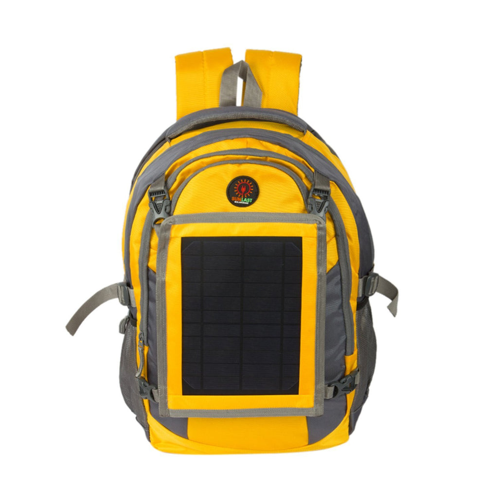Solar Laptop Backpack L005 with solar panel, battery bank and mobile charger (Sunlast)