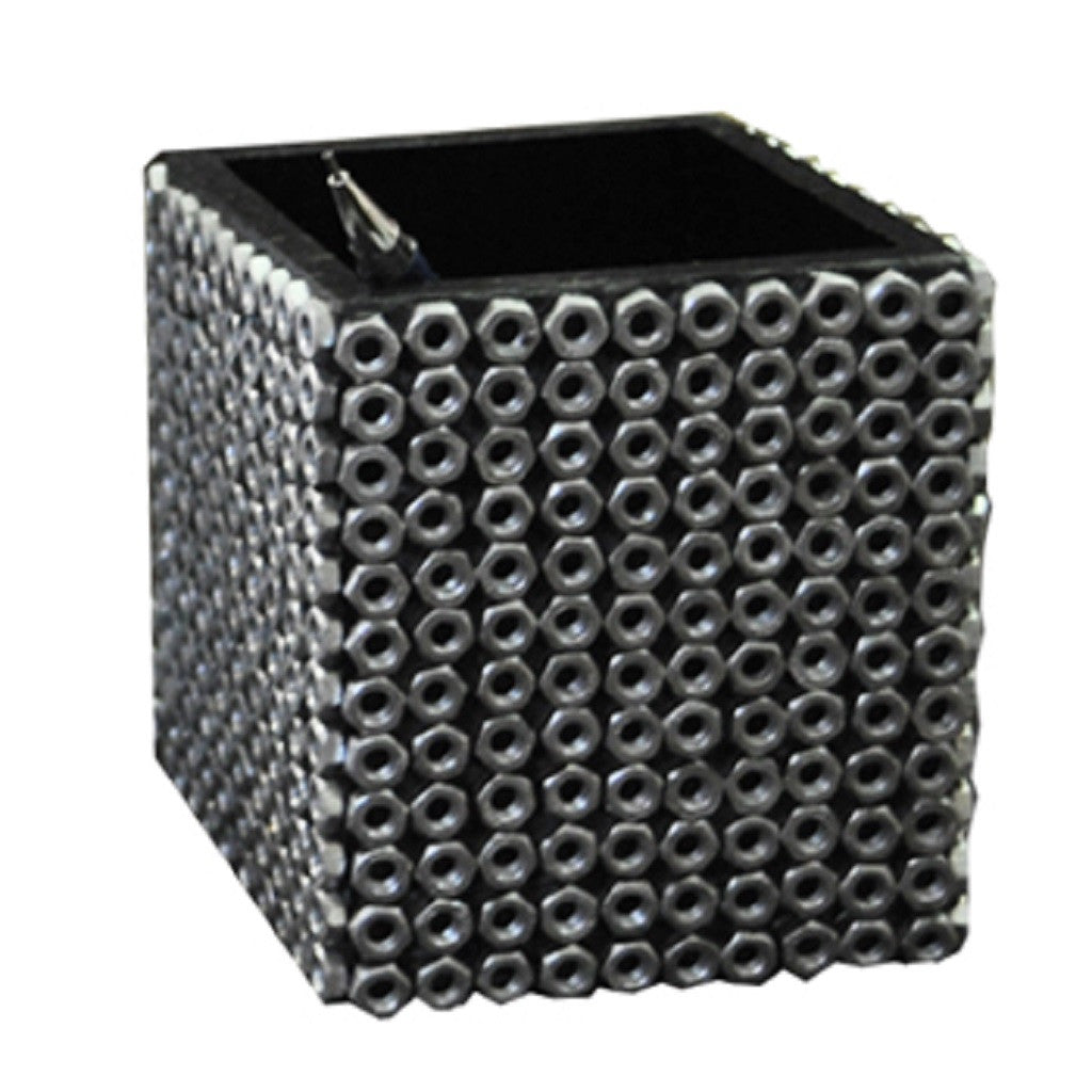 Stunning Pen Stand made out of waste metal nuts