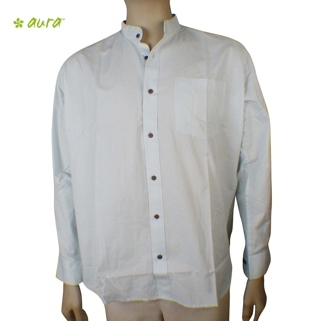 Organic herbal Yarn dyed men's shirt (Ross Chinese) full sleeve