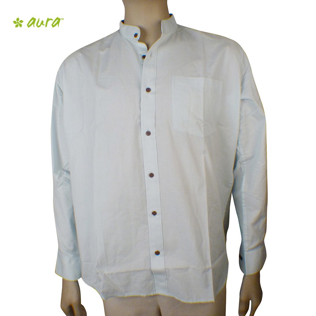 Organic herbal Yarn dyed men's shirt (Ross Chinese) full sleeve