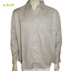 Organic herbal dyed Cambric men's shirt (Dark Taupe) Full sleeve