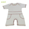 Organic herbal dyed baby body suit shorts half sleeve