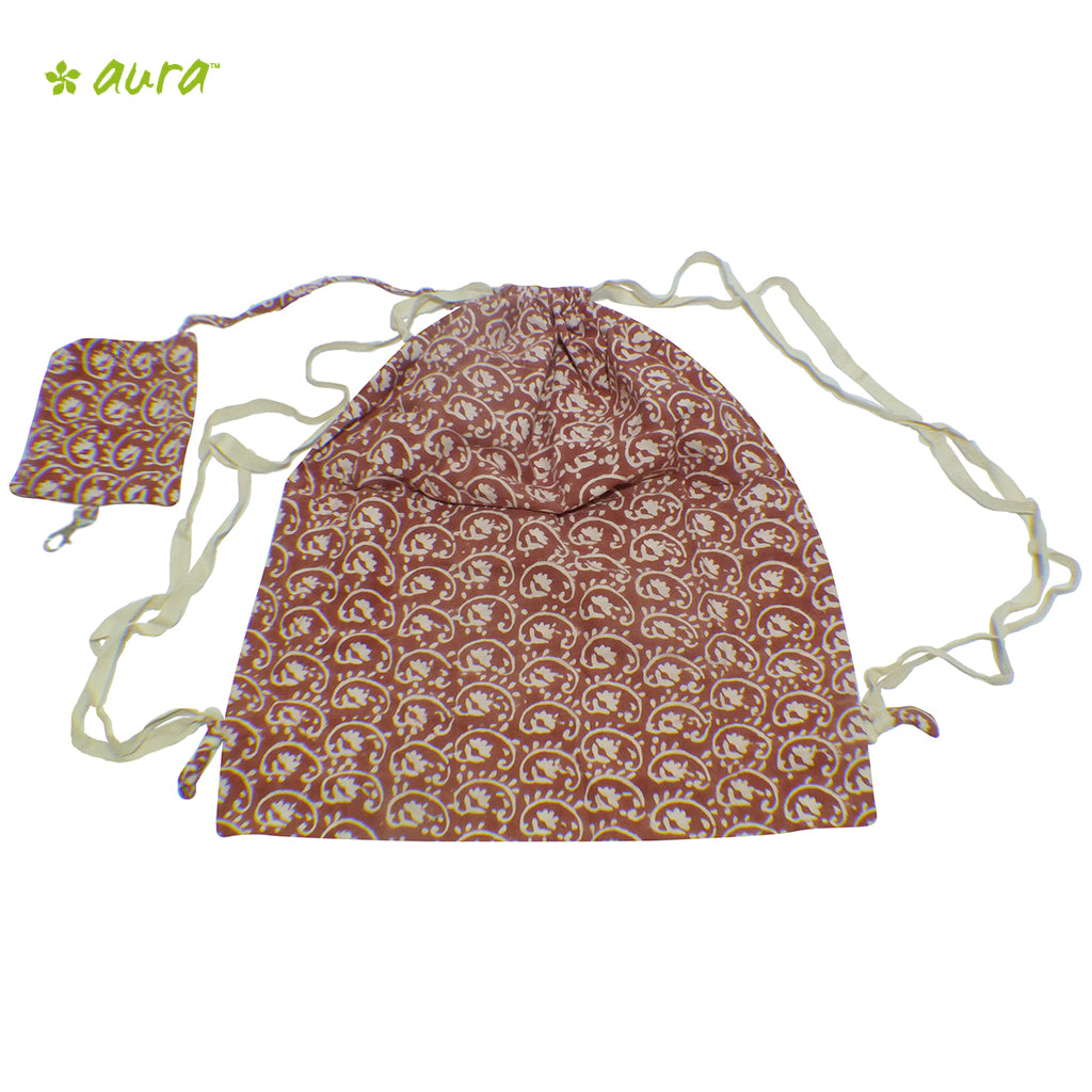 Organic herbal dyed corporate bag keri flower