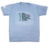 Waste PET Bottles Recycled to make this T Shirt - 100% PET Recycled Round Neck Light Blue