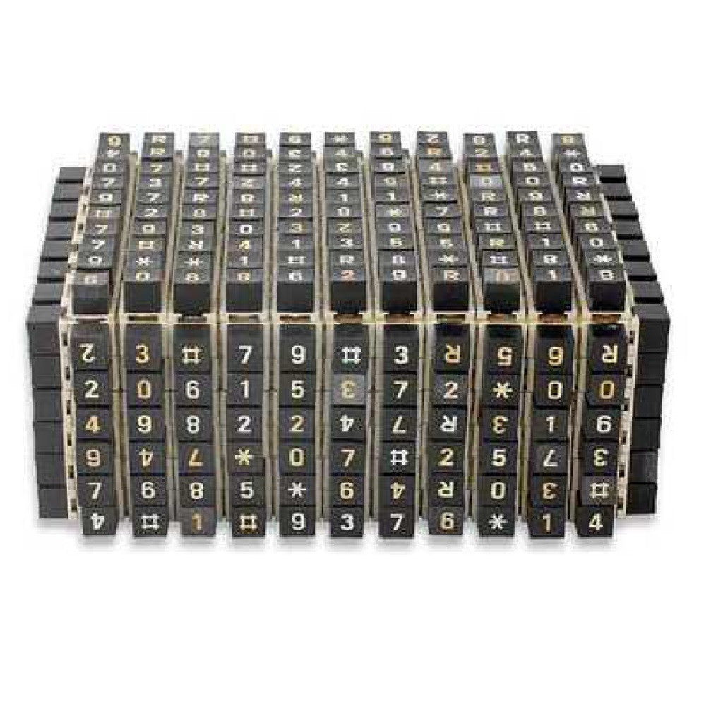 A beautiful Decorative Box made out of E-waste - Old telephone push buttons-Rectangle box with Telephone Square Keys