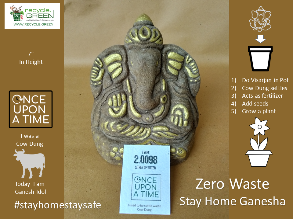 Zero Waste Stay Home Ganesha 7"