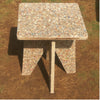 Waste TetraPak Recycled Chipboard Furniture - Square Stool