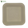 Biodegradable Compostable Sugarcane Bagasse Square Plate 5.5 inch  (Set of 25)
