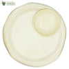 Set of 10 Round Plate 10"+ round bowl 4"  Biodegradable Compostable Sugarcane Bagasse tableware