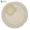 A set of 10 - Round Plate 10 inch + square bowl 4 inch Biodegradable Compostable tableware