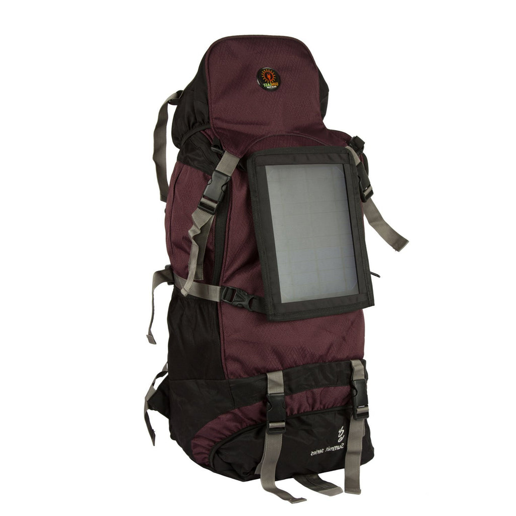 Solar Trekking bag T001 with solar panel, battery bank and mobile charger