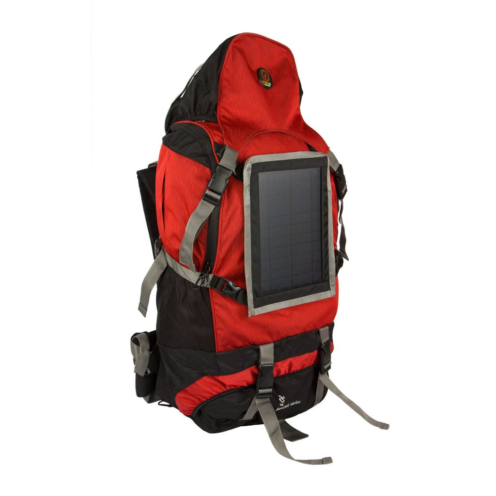 Solar Trekking bag T001 with solar panel, battery bank and mobile charger