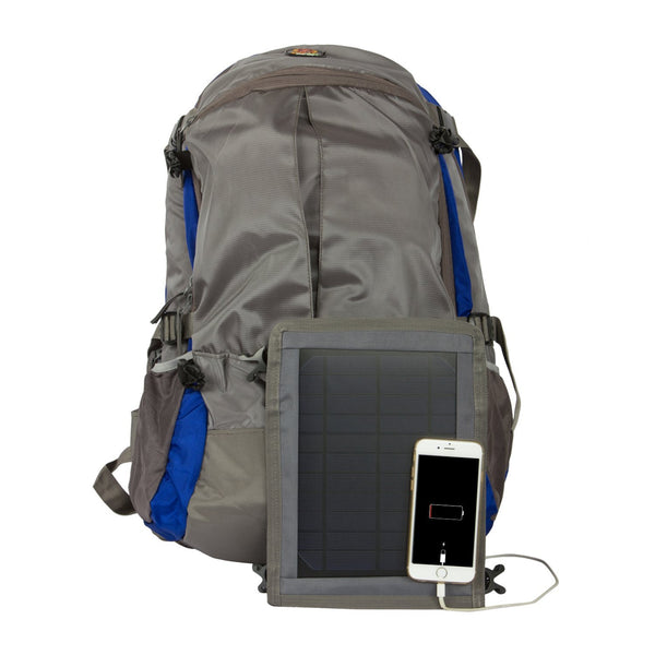 Solar Trekking Backpack T003 with solar panel, battery bank and mobile charger (Sunlast)