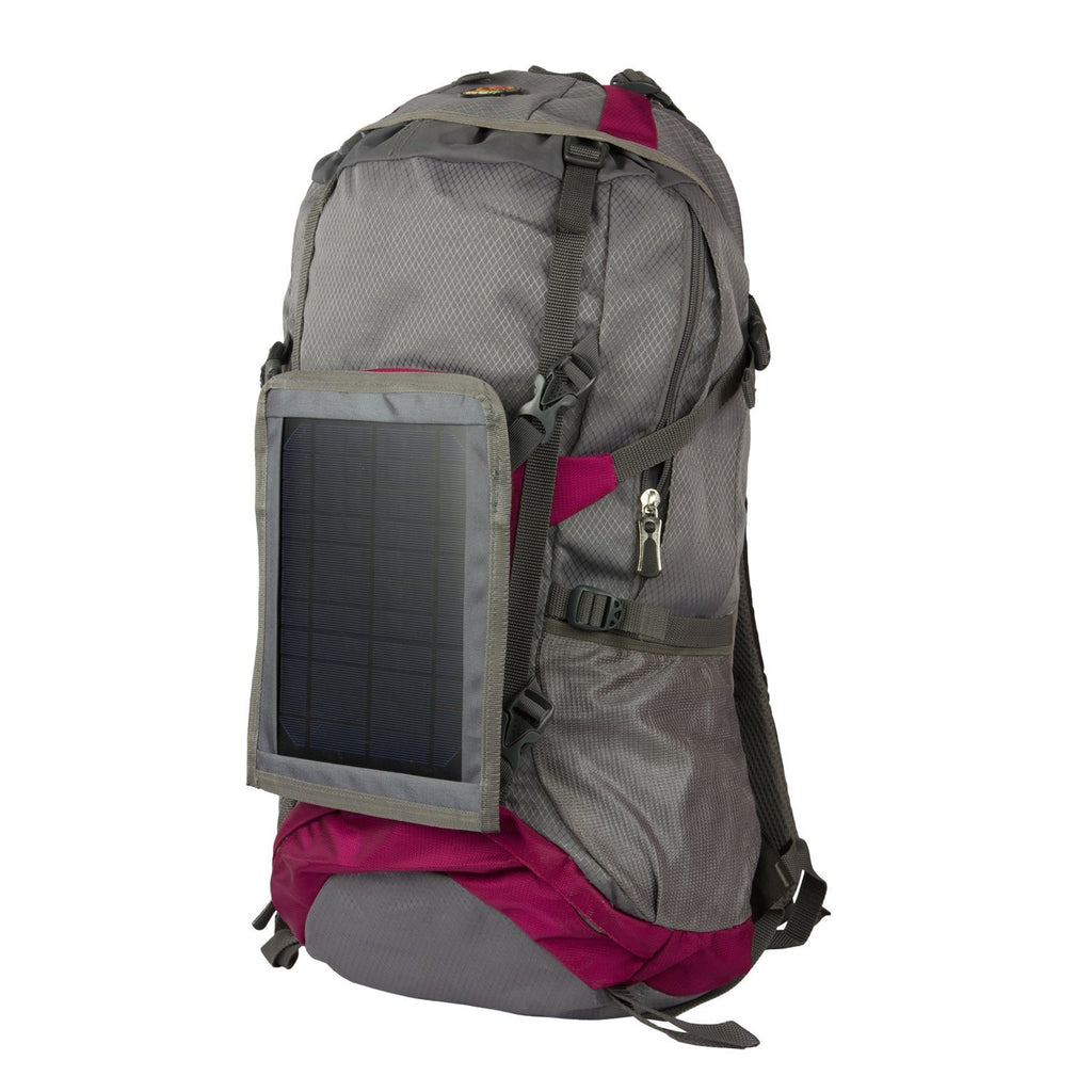 best backpacks for hiking solar panels Solar Trekking Backpack T005 with solar panel, battery bank and mobile – Recycle.Green