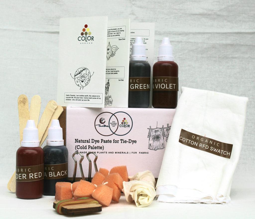 Organic Herbal Natural Dye Paste for Tie-Dye (Cold Palette) 
