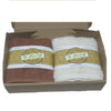 Gift Pack Organic Herbal Dyed Hand Towel Cotton Terry Fabric 16" x 24" set of 2 - 6 colour combination