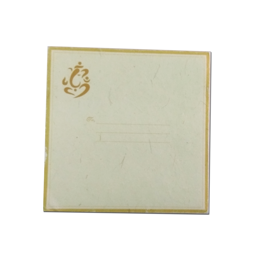 Recycled Plantable Paper Wedding Square Invitation Cards 7.25 x 7.25 inches MOQ 100 Cards