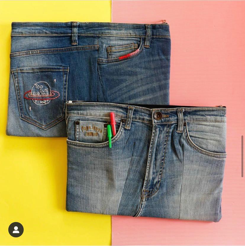 Fabrefine Upcycled Laptop Sleeve(Small)