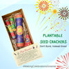 Plantable Seed Crackers - No Air Pollution, Eco Friendly Set of 5 crackers