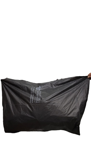 Recycle Plastic Garbage Bags - 24" x 40" x 75 micron - Set of 100 Kgs