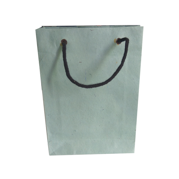 Shopping Bag made of cotton waste (khadi) paper 11" x 8" x 2.5" set of 5