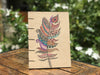 Colourful Feathers Handmade Diary made up from Recycled Paper by ECOHUT