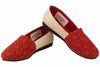 Spotted Carmine | Handcrafted Vegan Slip-On Shoes for Women