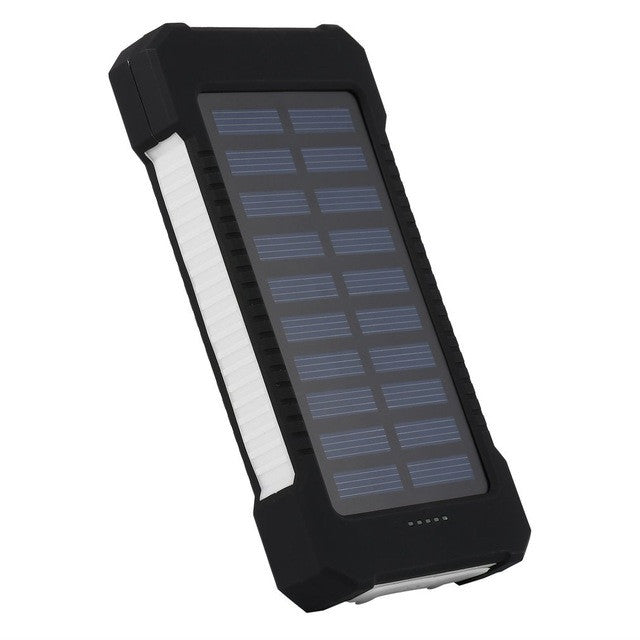 Solar Power Bank, iMounTEK 10000mAh External Battery Pack with Dual USB  Ports SOS LED Lights Compass for Camping Hiking