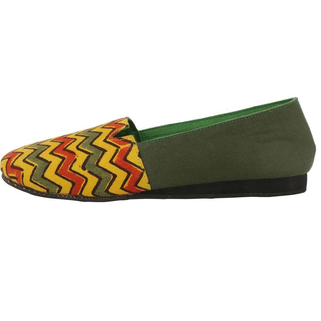 Pine Wave | Handcrafted Vegan Slip-On Womens Shoes