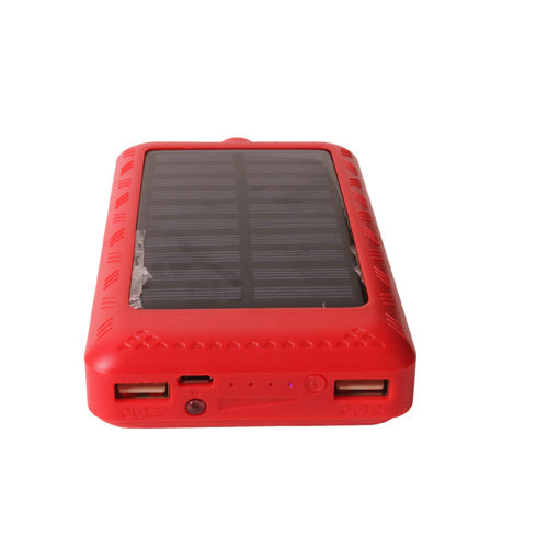 8000mah Dual USB Portable Solar Power Bank, 20 LED Torch, Backup Battery for cellphones